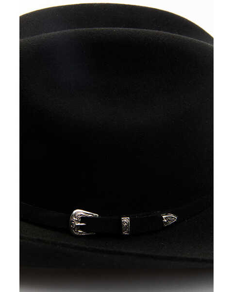 Serratelli Men's 5X Remington Self Band Felt Western Hat , Black, hi-res