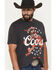 Image #2 - Wrangler X Coors Banquet Men's Not My First Banquet Short Sleeve Graphic T-Shirt, Black, hi-res
