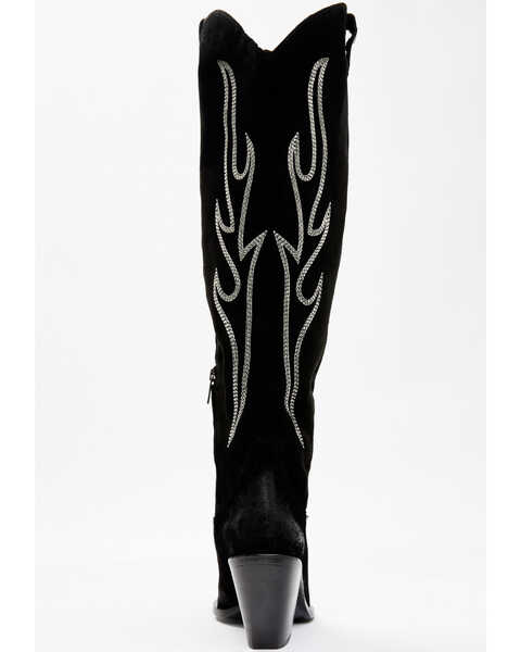 Image #5 - Italian Cowboy Women's Spirit Tall Western Boots- Snip Toe, Dark Grey, hi-res