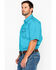 Image #3 - Wrangler 20X Men's Competition Geo Print Short Sleeve Snap Western Shirt, , hi-res