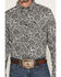 Image #3 - Cody James Men's Botanical Paisley Print Long Sleeve Button-Down Stretch Western Shirt - Tall, Black, hi-res