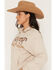 Image #2 - Ariat Women's Running Wild 1/2 Zip Pullover, Oatmeal, hi-res