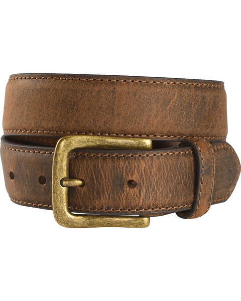 Cody James Boys' Two-Tone Leather Belt, Brown