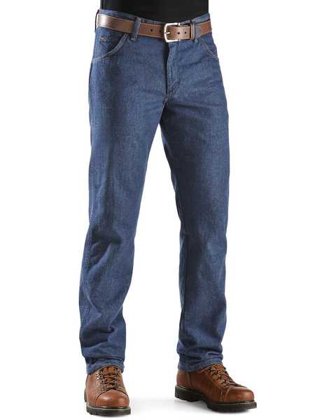 Image #2 - Wrangler Men's FR Lightweight Regular Fit Jeans, Denim, hi-res