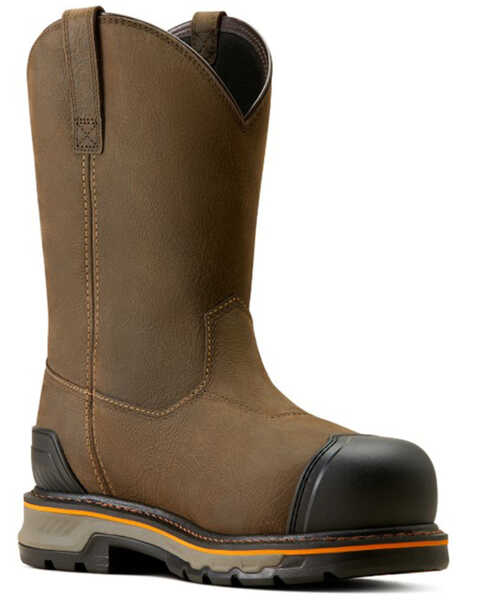 Ariat Men's Stump Jumper BOA Waterproof Work Boots - Composite Toe , Brown, hi-res