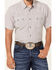 Image #3 - Moonshine Spirit Men's Static Geo Print Short Sleeve Snap Western Shirt, White, hi-res
