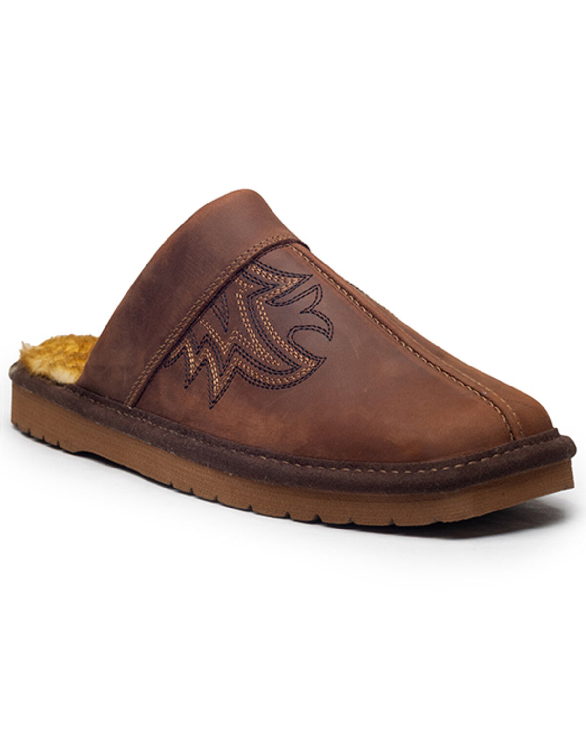 Image #1 - Ariat Men's Silversmith Slippers, Chocolate, hi-res