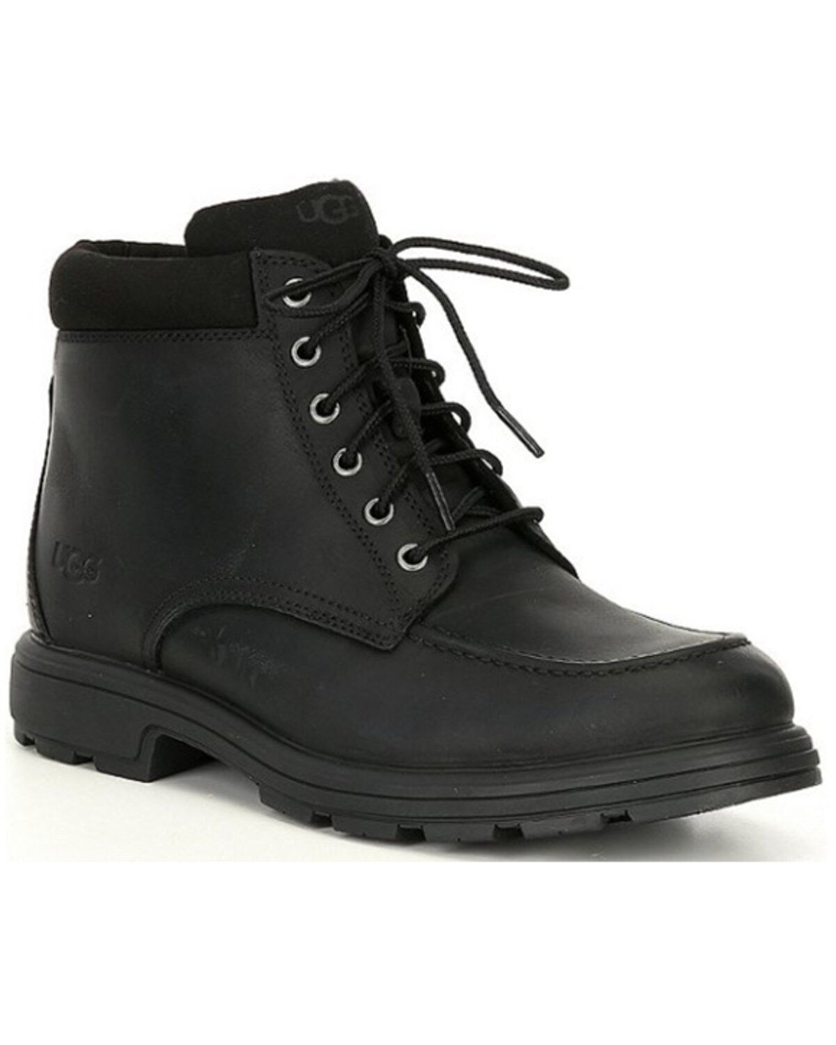 Image #1 - UGG Men's Biltmore Waterproof Lace-Up Boots - Moc Toe, Black, hi-res