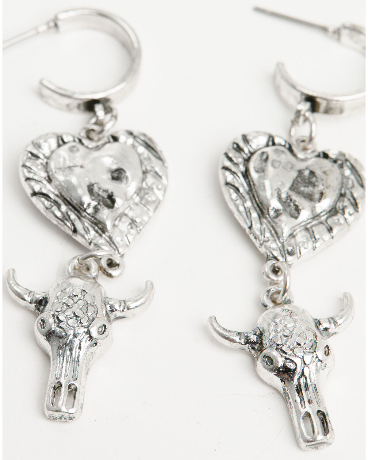 Image #4 - Shyanne Women's Hoop Earrings Set - 3 Piece, Silver, hi-res
