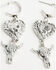 Image #4 - Shyanne Women's Hoop Earrings Set - 3 Piece, Silver, hi-res