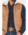 Image #3 - Cowboy Hardware Men's Skull Banner Twill Concealed Carry Vest, Tan, hi-res