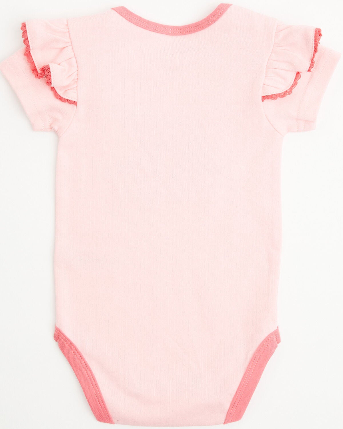 Image #3 - Wrangler Infant Girls' Horse Onesie, Pink, hi-res