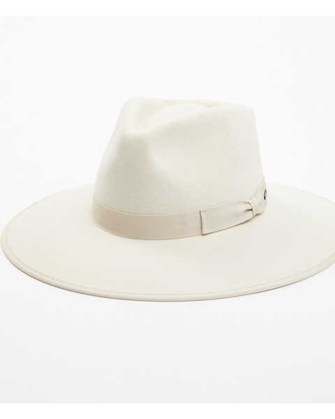 Brixton Women's Jo Rancher Felt Western Fashion Hat, Ivory, hi-res