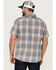 Image #4 - Flag & Anthem Men's Desert Son Griffin Vintage Large Plaid Short Sleeve Snap Western Shirt , Coral, hi-res