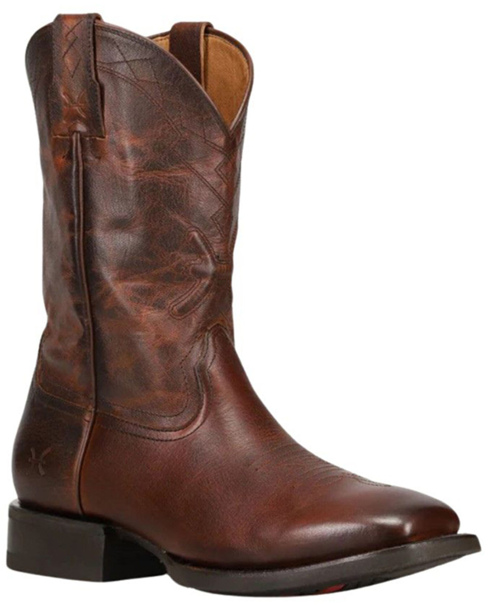 Frye Men s Cole Hauser Collection Logo Stitch Leather Western Boots 10
