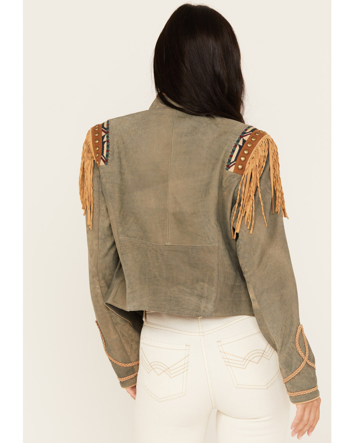 Image #4 - Double D Ranch Women's Stone Spotted Eagle Embellished Jacket, , hi-res