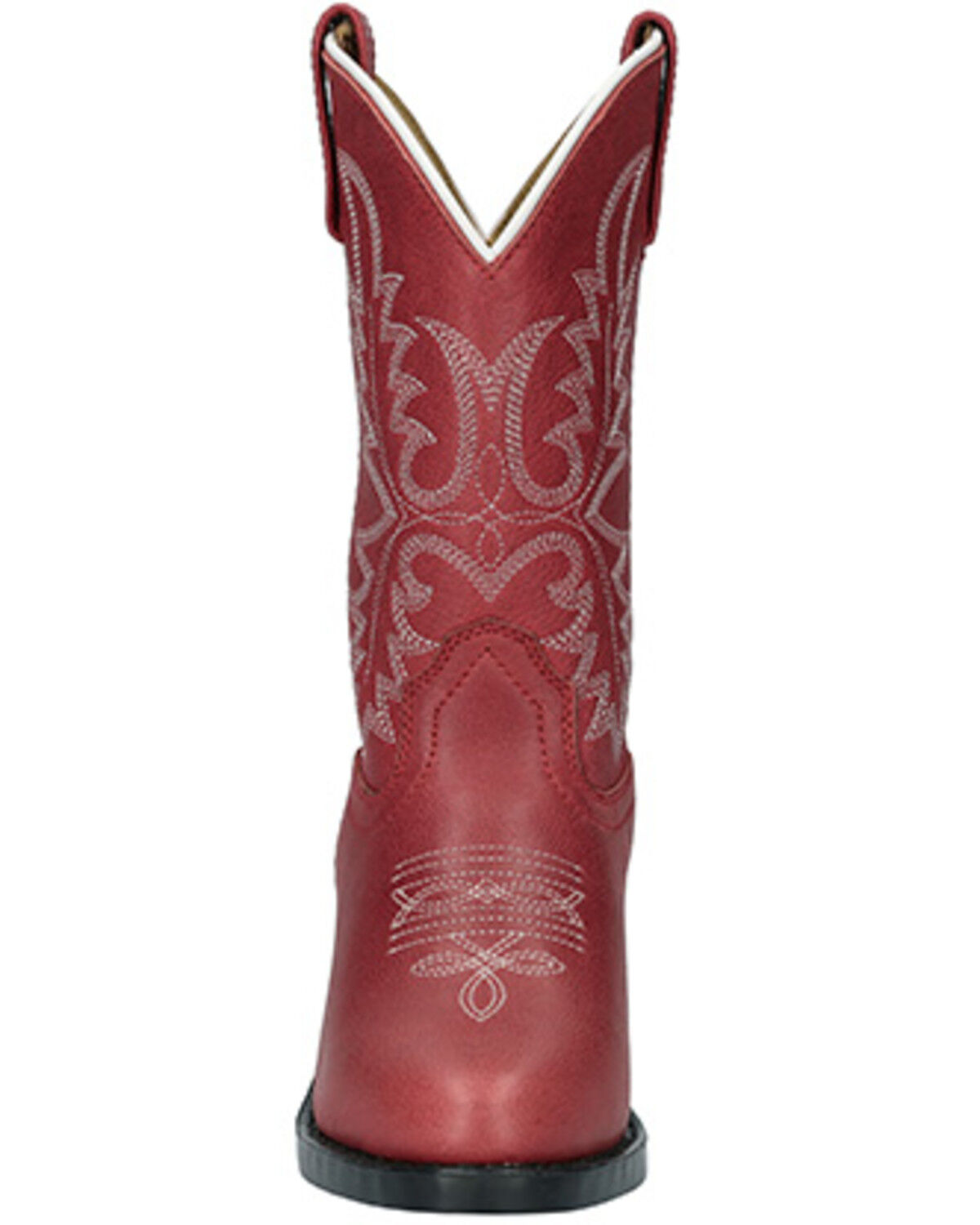 Image #4 - Smoky Mountain Girls' Denver Western Boots - Round Toe, Red, hi-res