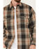Ariat Men's Heston Shirt Flannel Jacket, Tan, hi-res