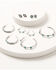 Image #1 - Shyanne Women's Hoops and Studs Earring Set - 5 Piece, Multi, hi-res