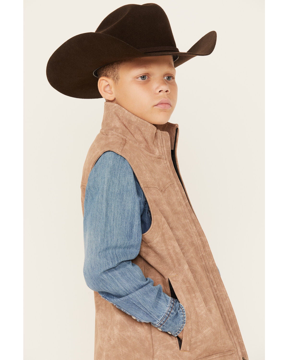 Image #2 - Cinch Boys' Bonded Vest, , hi-res