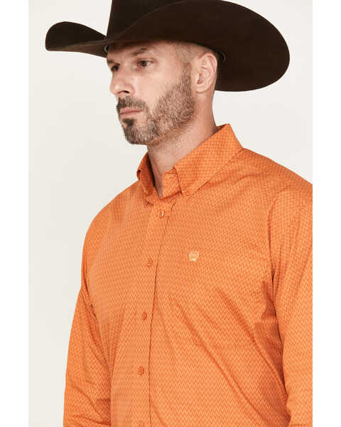 Image #2 - Cinch Men's Print Long Sleeve Button Down Western Shirt, , hi-res