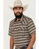Image #3 - Cody James Men's Grit Plaid Print Short Sleeve Snap Western Shirt, Brown, hi-res