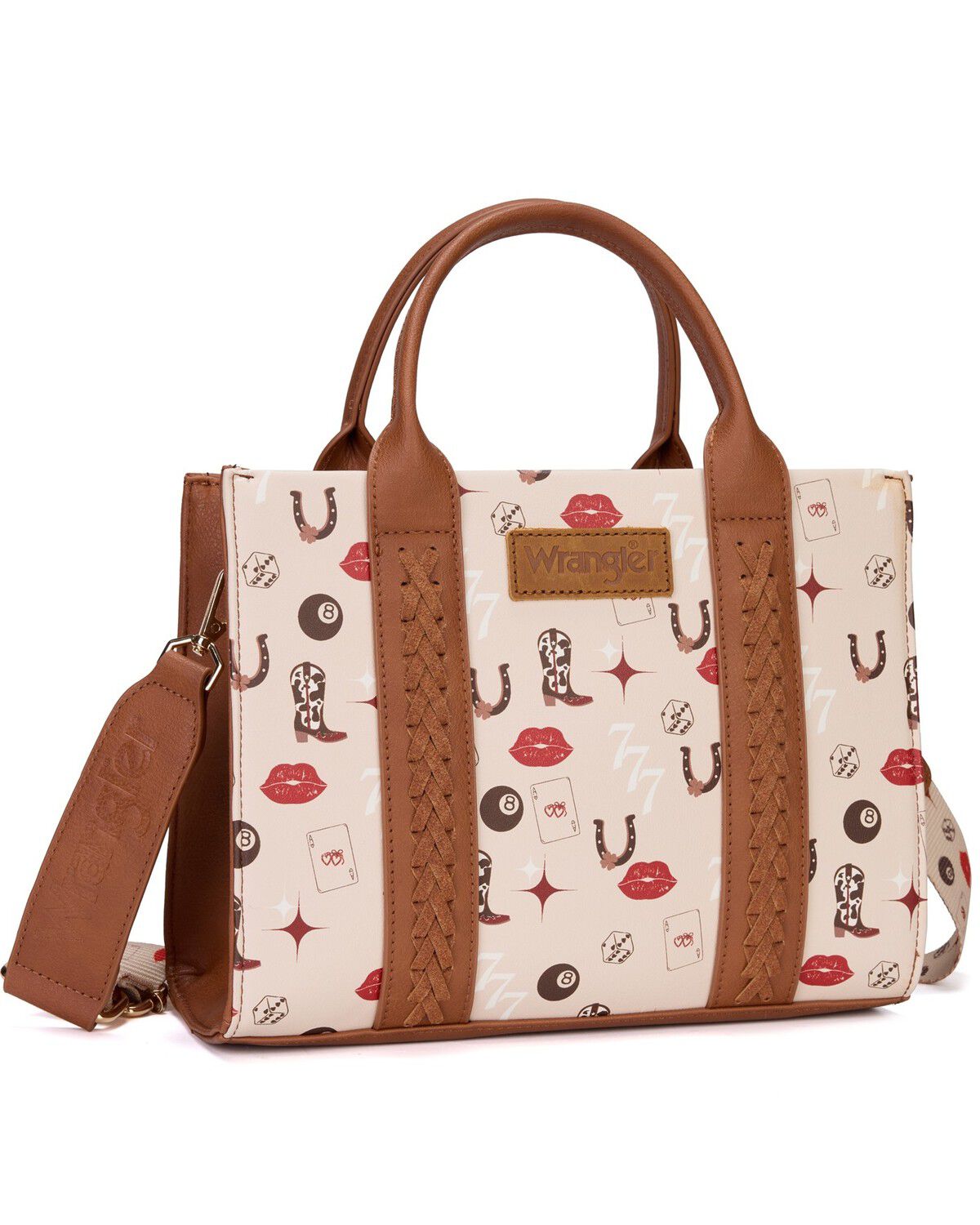 Image #2 - Wrangler X Boot Barn Women's Vegas Crossbody Tote, Tan, hi-res