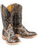 Image #1 - Tin Haul Women's Golden Horns Western Boots - Broad Square Toe, Brown, hi-res