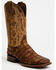 Image #1 - Circle G Men's Orix Caiman Patchwork Western Boots - Broad Square Toe, Tan, hi-res