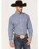 Ariat Men's Wrinkle Free Ellison Fitted Long Sleeve Button Down Western Shirt, Navy, hi-res