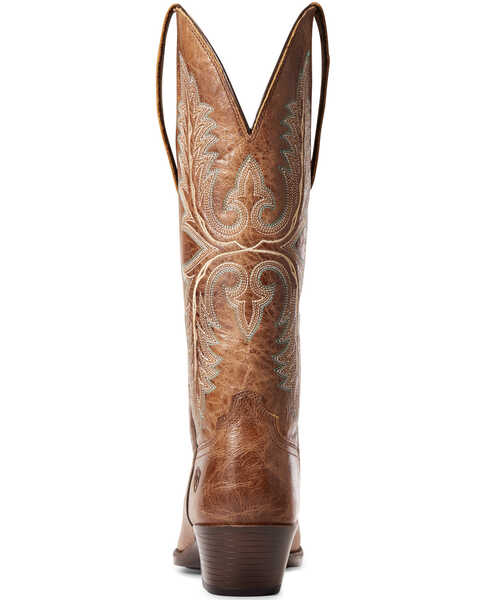 Ariat Women's Heritage Elastic Calf Western Boots - Round Toe, Brown, hi-res