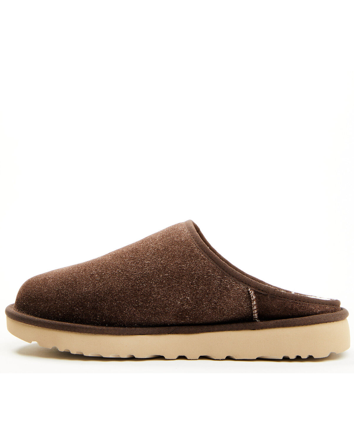 Image #3 - UGG Men's Classic Slip-On Shaggy Suede Slippers, Dark Brown, hi-res
