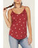 Shyanne Women's Star Print Cami, Red, hi-res