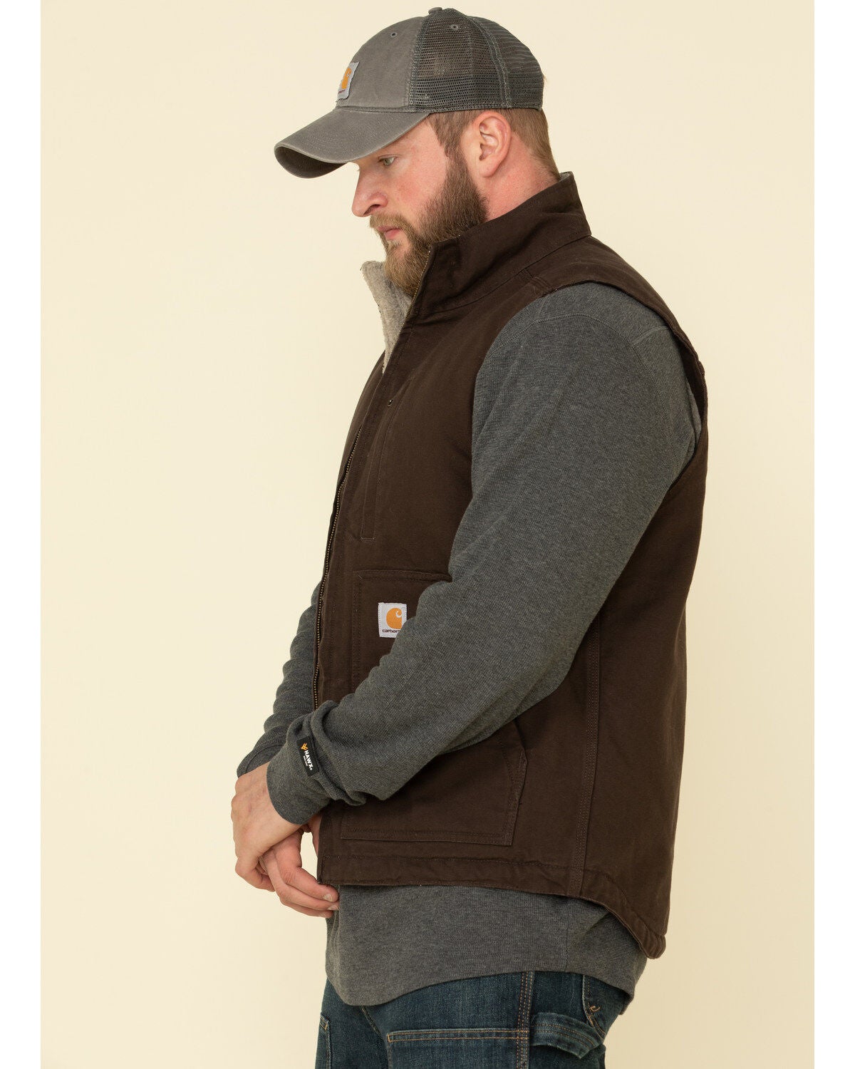 mens carhartt vest large
