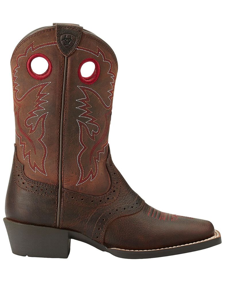 Ariat Youth Boys' Rough Stock Cowboy Boots Square Toe Boot Barn