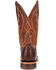 Image #4 - Durango Men's Chestnut Full-Quill Ostrich Western Boots - Square Toe, , hi-res