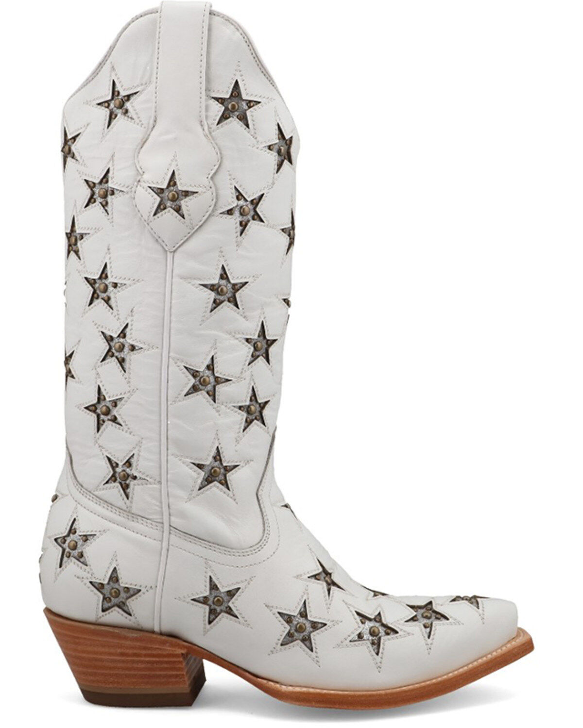 Product Name:  Black Star Women's Marfa Star Inlay Studded Western Boots - Snip Toe
