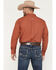 Image #4 - Ariat Men's Team Porter Geo Print Long Sleeve Button-Down Western Shirt, Rust Copper, hi-res