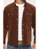 Image #3 - Panhandle Slim Men's Corduroy Long Sleeve Snap Western Shirt, Brown, hi-res