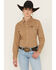 Image #1 - Wrangler Retro Women's Vintage Denim Long Sleeve Snap Western Shirt, Tan, hi-res