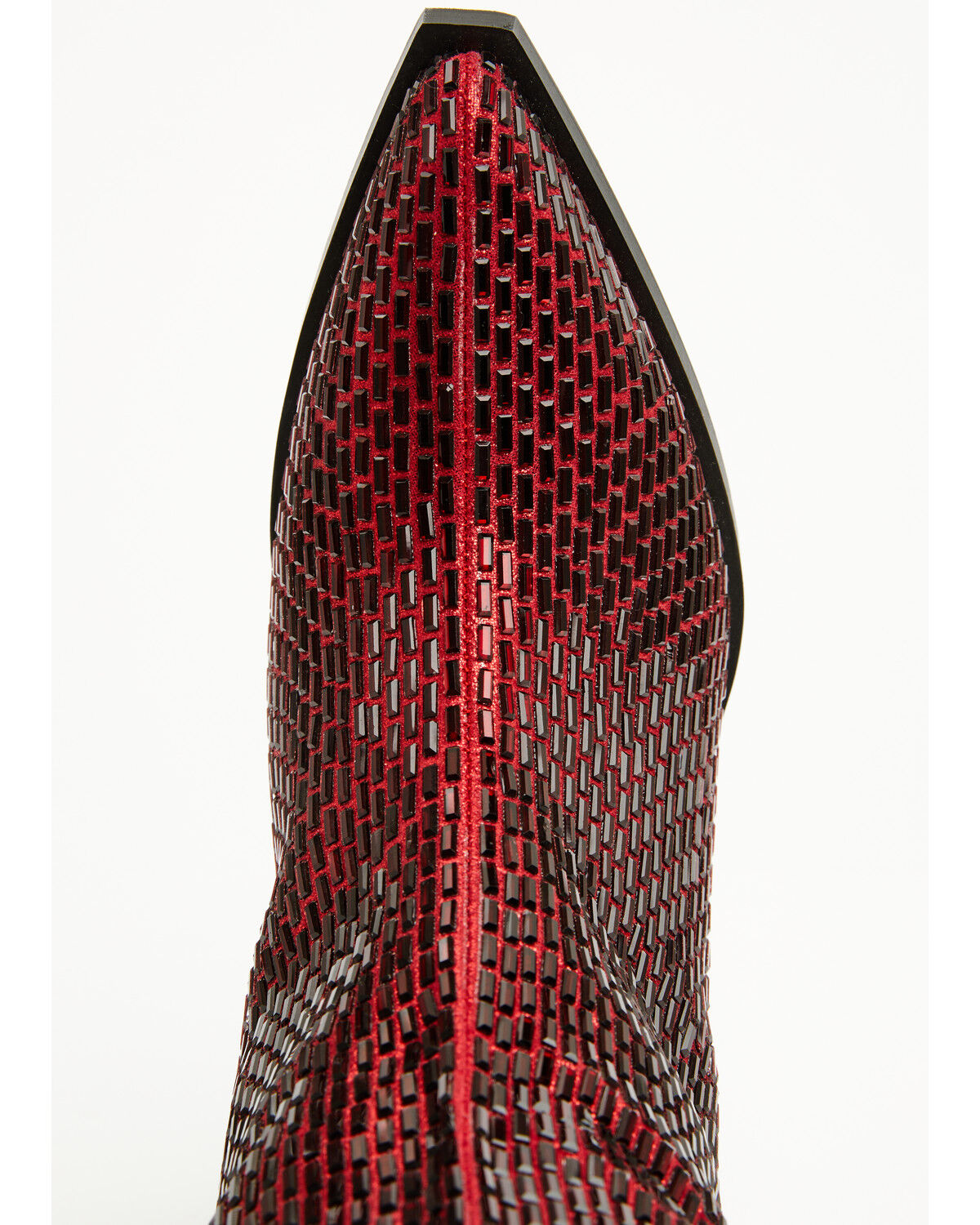 Image #6 - Azalea Wang Women's Driven Tall Western Boots - Snip Toe, Red, hi-res