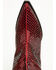 Image #6 - Azalea Wang Women's Driven Tall Western Boots - Snip Toe, Red, hi-res