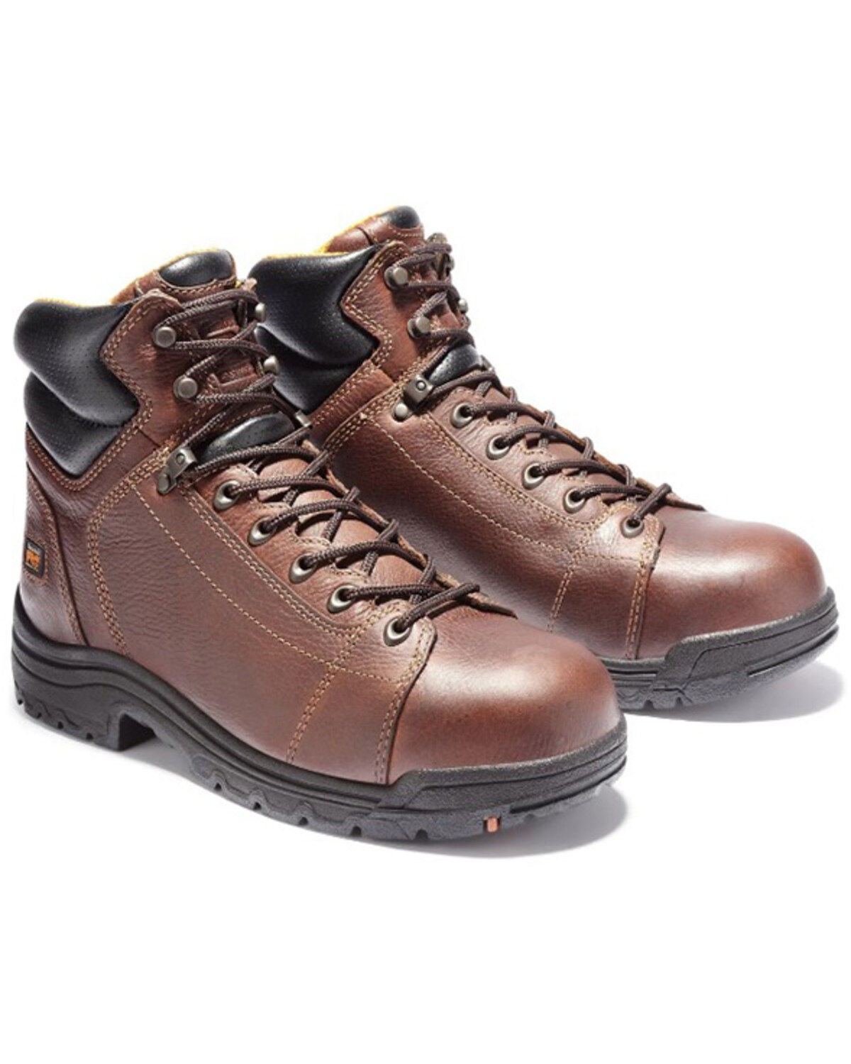 Image #1 - Timberland PRO Men's 6" TiTAN Work Boots - Alloy Toe, Brown, hi-res
