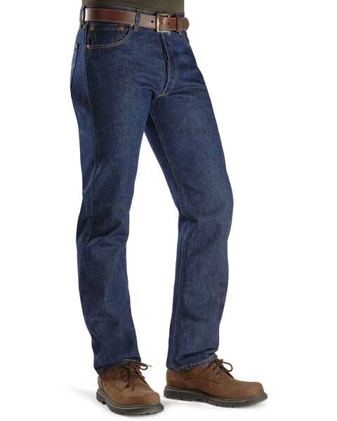 Levi's Men's 501 Original Shrink-to-Fit Regular Straight Leg Jeans - Big |  Boot Barn