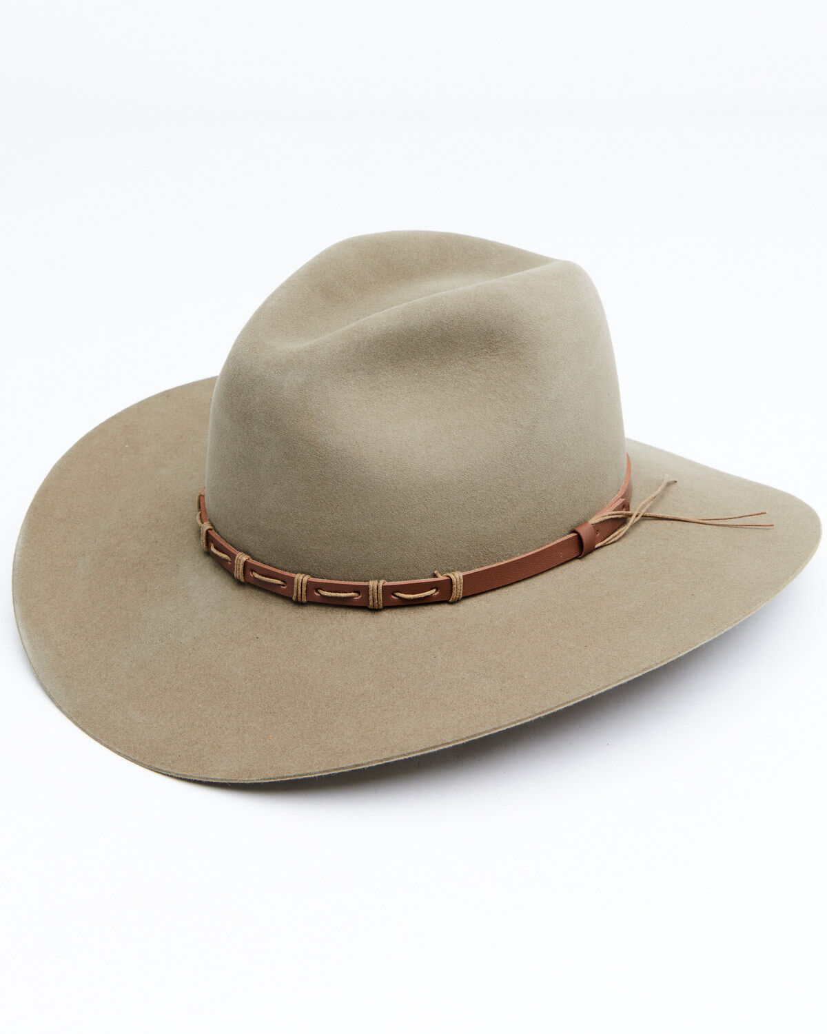 Image #1 - Rodeo King 5X Tracker Bonded Leather Western Felt Hat, Pecan, hi-res