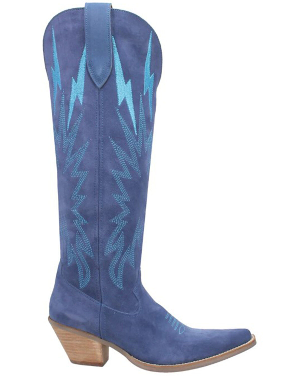 Image #2 - Dingo Women's Thunder Road Western Boots - Snip Toe, Blue, hi-res