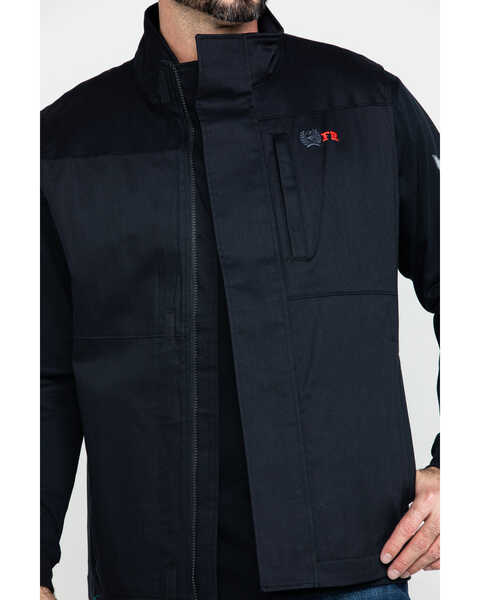 Image #4 - Cinch Men's FR Solid Twill Work Vest , , hi-res