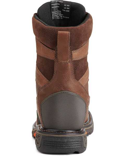 Image #5 - Ariat Men's Overdrive® 8" Wide Square Toe H20 CT Work Boots, Chestnut, hi-res