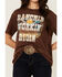 Image #3 - Shyanne Women's Ranchin' Workin' Ridin' Short Sleeve Graphic Tee, Dark Brown, hi-res
