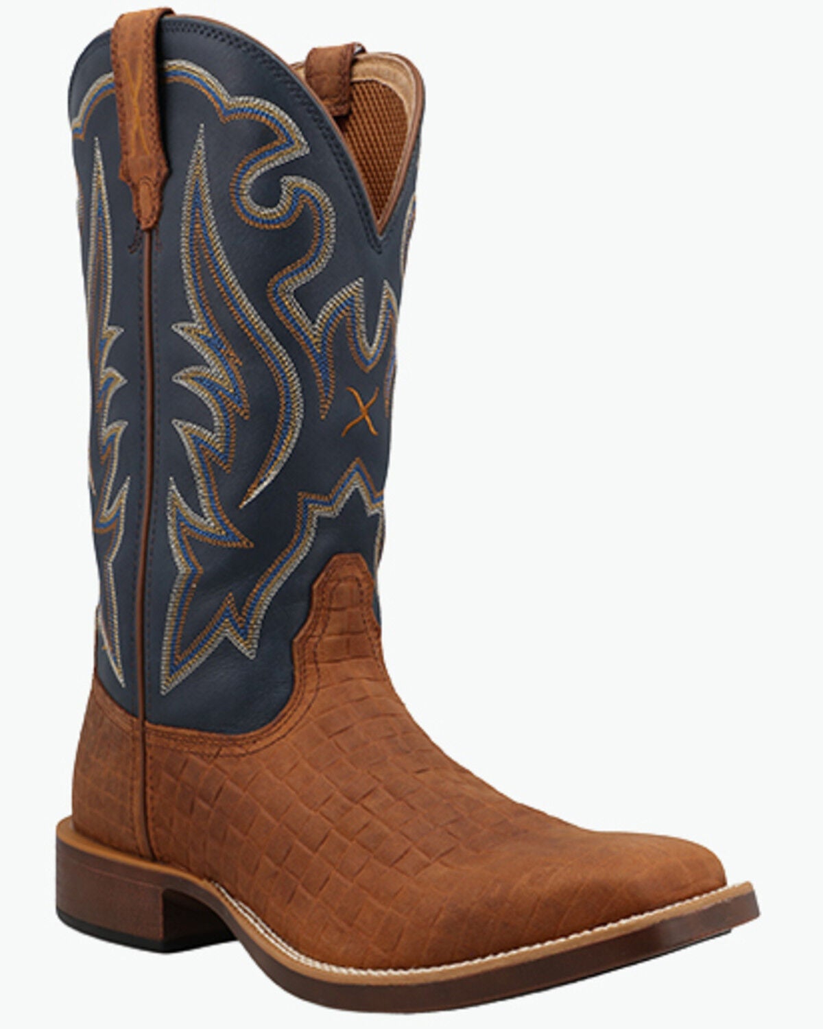 Image #1 - Twisted X Men's Top Hand Performance Western Boots - Broad Square Toe, Chestnut, hi-res